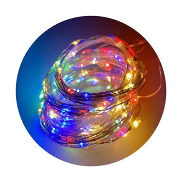 Imagem de Fio Fada Cortina 400 Led Pisca Decoração Enfeite Luz 3x3,8m - TOP NATA
