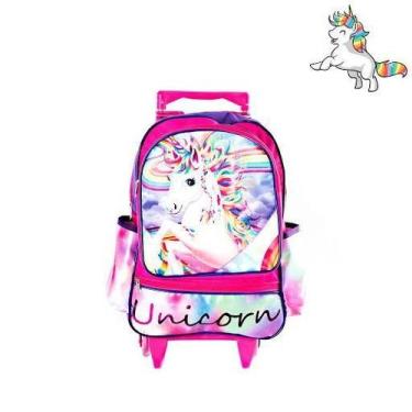 Imagem de Mochila Escolar Infantil Unicórnio Com Rodinha - Toys 2U