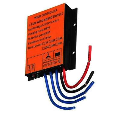 Imagem de Orange,48V,HYZHANHONG Regulador do gerador da turbina eólica pequena, controlador do carregador de bateria do alternador do moinho de vento 1200W-6000W, controlador 12V 24V 48V