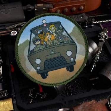 Imagem de Patch de equipe de evacuação, adesivos de meme engraçados, remendo tático de moral militar com gancho de fixação, acessórios fofos para mochilas, coletes, jaquetas, jeans, chapéus