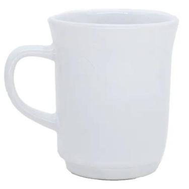 Imagem de Caneca Americana Porcelana Lisa Branca Xicara 220ml 1 unid - HR Porcel