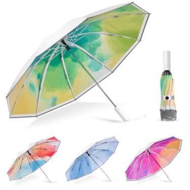 Imagem de Guarda-sol Painan UPF 50+ com proteção UV verde floresta