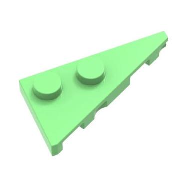 Imagem de Placa Wedge Colorida 2x4 Com Ponta Direita, Blocos De Construção MOC C