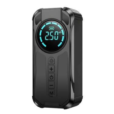 Imagem de Compressor de ar portátil 4 em 1 com banco de energia de 8000 mAh e lanterna para calibragem de pneus de carros e motocicletas