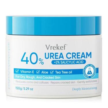 Imagem de Creme para pés VREKEF Urea 40% com ácido salicílico 2% pés secos e rac