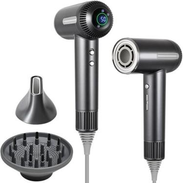 Imagem de Secador de cabelo HERLLY 1600W iônico de alta velocidade com difusor c