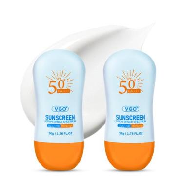 Imagem de Protetor solar VGO Protetor solar para rosto SPF 50+ Mineral 60mL (pac
