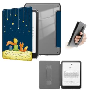 Imagem de enoxboo Capa para Kindle Paperwhite/Signature Edition 12ª Geração/Colorsoft 1ª Geração 2024, Capa de 7 Polegadas com fecho Magnético/Sistema de Hibernação, Parte Traseira Transparente