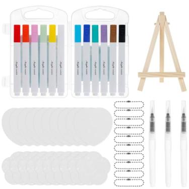 Imagem de Tcwhniev Arte de pintura inchada mágica, kit de pintura inchada, esponja de lona de desenho de textura de espuma 3D, pipoca mágica faça você mesmo, caneta de desenho bolha, suprimento de arte