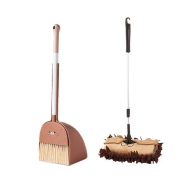 Imagem de menolana Mini Vassoura com Pá de Lixo para Crianças Conjunto de Limpeza Infantil para Crianças de 3 a 6 Anos