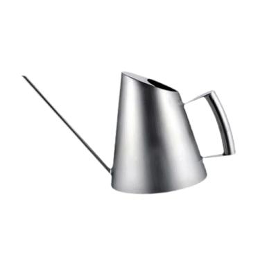 Imagem de Generic Regador de jardim com boca longa e cabo ergonômico, ferramentas portáteis de jardinagem, regador, chaleira de aço inoxidável para uso doméstico, 900ml