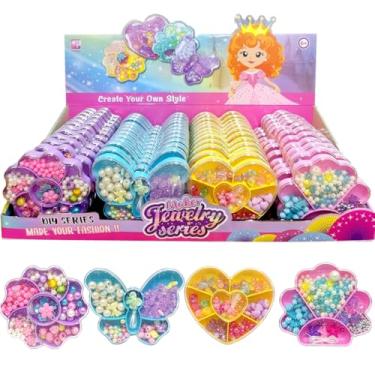 Imagem de Display 48 kits Miçangas p/ Colar Pulseiras Lembrança Festa