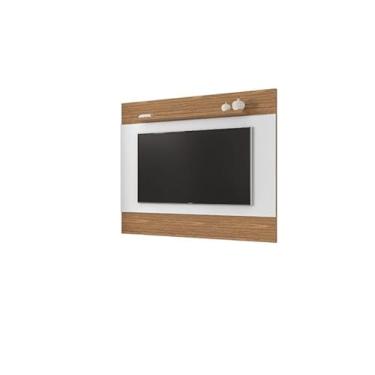 Imagem de Painel Para Tv até 50 Polegadas Sala Quasar 158 Branco/noce