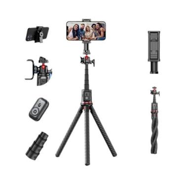 Imagem de Tripé Universal Sem Fio Bluetooth Para Smartphone, Gopro E Câmera DSLR