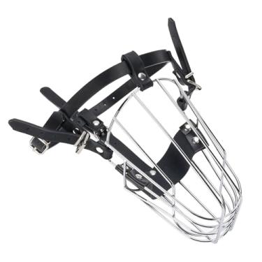 Imagem de aqxreight Cão Focinho Mordendo Latido de Ferro Seguro Cover de Boca para Pet para Golden Retriever Pastor Alemão como Retrievers Dourado Este Cão de Cachorro Muzzdog Bocal Covermetal cã Cesta de