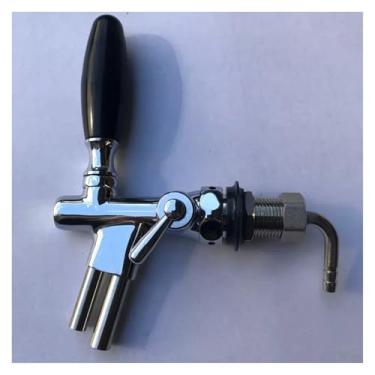 Imagem de Fabricação caseira de cerveja Brand New beer tap Adjustable two pipes type Faucet with 30mm Shank,G5/8 Thread.Homebrew Acessórios para vinho