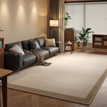 Imagem de Tapete grande para sala de estar, cabeceira, quarto, tapete de pelo de laço, tapetes à prova d'água (200x300 cm/WR2268-QT)