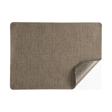 Imagem de PATIKIL Patch de reparo de linho, adesivos autoadesivos de reparo de tecido de linho de 20 x 28 cm para sofá sofá roupas bolsa de mão tendas assentos de carro móveis, café