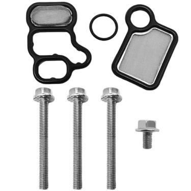 Imagem de Juntas de válvula solenoide de cilindro de cabeça adequadas para Acura RDX RSX TSX, adequadas para Honda Accord Civic CR-V Element, substitui 15815-RAA-A02 15845-RAA-A01 91319-PAA-A01, com parafusos