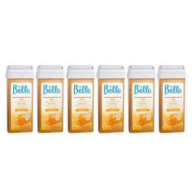 Imagem de Kit Cera Depil Bella Roll-on Mel com 6 unidades