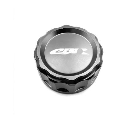 Imagem de Tampa de óleo do reservatório de fluido de freio traseiro da motocicleta compatível com CBR1000RR CBR600RR CBR900RR 929RR 954RR CBR1100XX CBR 600RR 1000RR (CBR cinza)