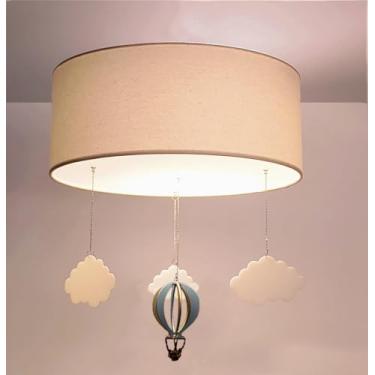 Imagem de Luminária de teto Plafon Balão Cúpula 30x15cm INFANTIL (CRU)