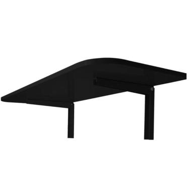 Imagem de Mesa Em Mdp Preta 15mm Com Suporte Dobrável - Mds9040pr - Multivisâo