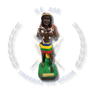 Imagem de Imagem Gesso Caboclo Caçador - 20Cm