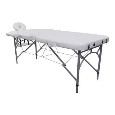 Imagem de Maca Portátil Dobrável Pelegrin PEL-1742 em Couro PU Branca