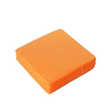 Imagem de pufe Almofada de linho quadrado futon piso tatami almofada removível meditação travesseiro ioga(Yellow,40cm)