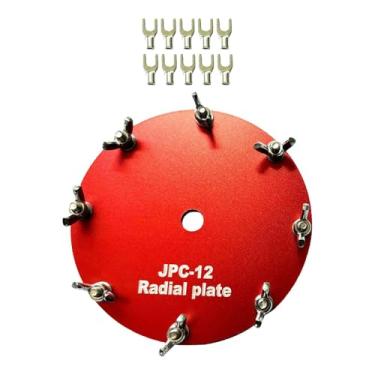 Imagem de Generic Placa de aterramento substitui diretamente a placa de aterramento da antena com 10 terminais de garfo Placas de contrapeso para -12