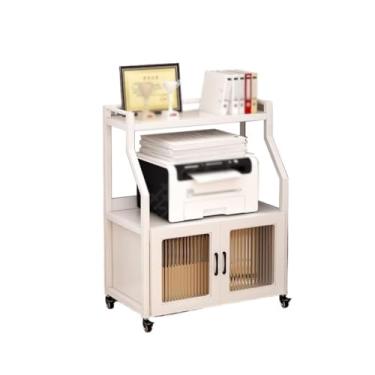 Imagem de URGDWEKJY Suporte de impressora móvel para mesa, armazenamento doméstico, armário, armazenamento de arquivos, suporte de impressora