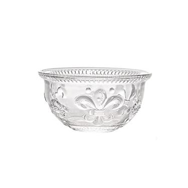 Imagem de ZYHSIJOBAS Tigela de frutas para salada de vidro transparente tigela de sobremesa tigela de salada de frutas casa sala de estar cozinha mesa vegetal tigela de sobremesa tigela de ramen