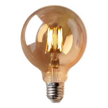 Imagem de Lâmpada Filamento Led G95 Retrô 4w Cor Da Luz 2700k Âmbar - Dubai