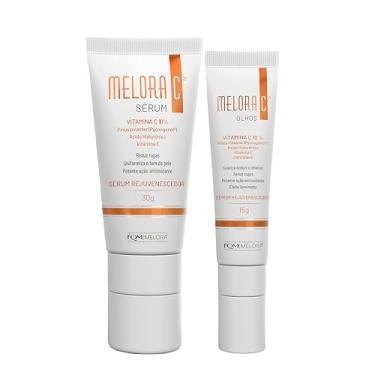 Imagem de Kit Melora C Rejuvenecedor Vitamina C 10% Sérum Facial 30g + Sérum Olhos 15g