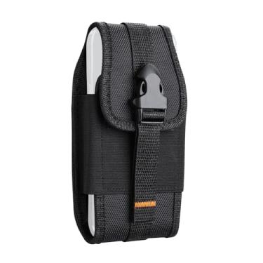 Imagem de Coldre para celular, bolsa de nylon para celular bolsa tática com alça de cinto para acampamento, caminhada, ciclismo, pesca, escalada