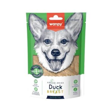 Imagem de Petisco Para Cachorro Wanpy Freeze Dried Peito De Pato 40g