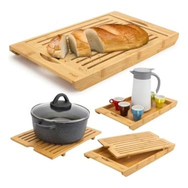 Imagem de Migalheira Tabua de Pão em Bambu Bandeja 36x22cm