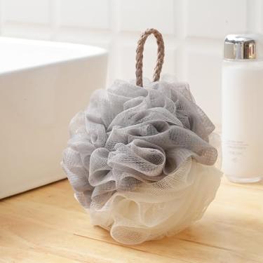 Imagem de Esponja de bucha para chuveiro, buchas, esponjas de banho, bolas de malha para esfoliante corporal, esfoliante, lavagem, esfregão, banheiro, masculino, feminino