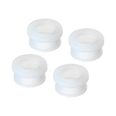 Imagem de 4 peças de encaixe com ilhós de borracha diâmetro de montagem 16 mm ID 12 mm H 12 mm vedação anti-arranhões para caixa elétrica tubo de cabo transparente