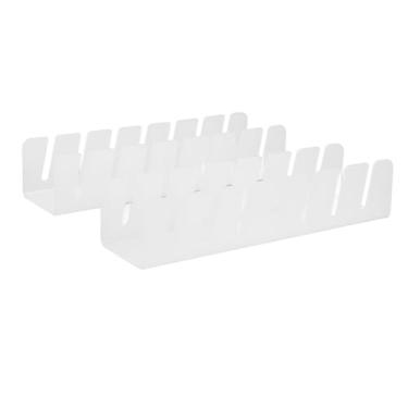 Imagem de ZJchao Chapéu, Chapéu Organizador de Prateleira 2pcs Hat Stand Stand e Organizador de Acrílico Portador de Acrílico Rack Sem Instalação de de para Armário de Quarto (Branco)