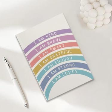 Imagem de Cadernos com citação inspiradora para o trabalho, caderno de composição A5, caderno pautado para faculdade, agenda de viagem forrada para escrever anotações, 2