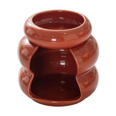 Imagem de Bothyi Queimador de aroma de porcelana, queimador de cera perfumada, incensário para artesanato, decoração para casa, aquecedor de óleo, suporte de vela para
