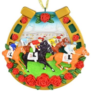 Imagem de Tree Buddees x Enfeite de Natal de edição limitada oficial do Kentucky Derby - Colecionável Churchill Downs Horse Racing (Derby Horseshoe)