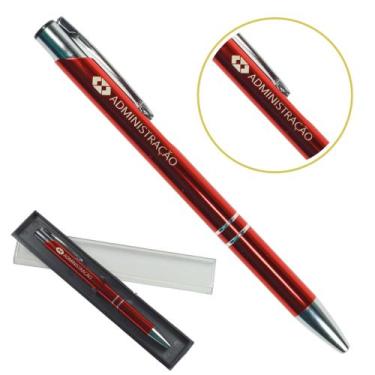Imagem de Caneta Personalizada Cursos Metal Profissional Coloridas Administração