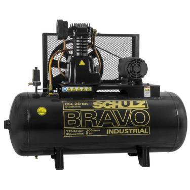 Imagem de Compressor Bravo CSL 20BR/200 Trifásico 5CV - 922.7759-0 - SCHULZ