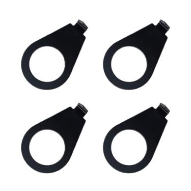 Imagem de Banworks LP Tom de Guitarra e Botões de Volume Placa de Ponteiro de 9,5 cm Diâmetro Interno LP Knob Indicador Arruelas para Gibson Les Paul LP ou CTS Pots Pacote com 4 JT/XNZZ-03 Preto