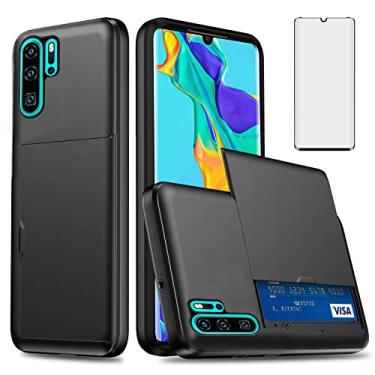 Imagem de Asuwish Capa de telefone para Huawei P30 Pro com protetor de tela de vidro temperado e suporte para cartão de crédito capa carteira rígida acessórios para celular Hawaii P30Pro P 30 Pro30 Mulheres