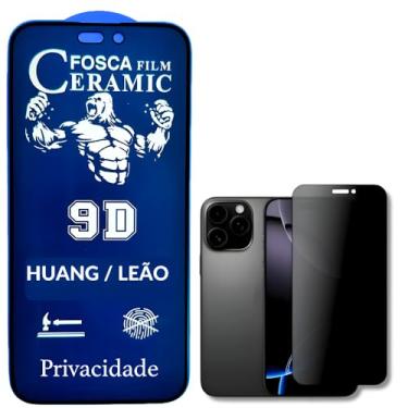 Imagem de Película Protetora Cerâmica Fosca Privacidade iPhone X 11 12 13 14 15 16 E PRO MAX Proteção Total, Anti-Risco, Anti-Espião e Não Deixa Marca De Dedo Na Tela (15/15 PRO / 16)