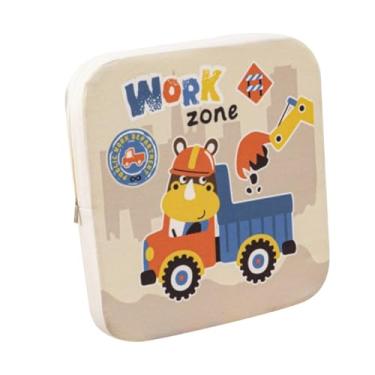 Imagem de Milageto Assento Elevatório Infantil para Cadeiras de Jantar, Almofada Quadrada com Recursos Antiderrapantes E Alças, Motorista de caminhão, 40cm x 40cm x 5cm